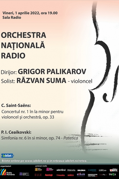 Violoncelistul Răzvan Suma cântă Saint-Saëns la Sala Radio